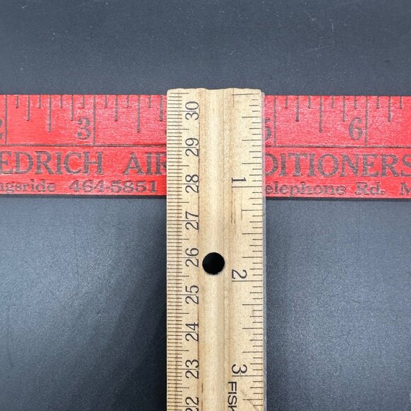 Vintage Folding Yardsticks Ruler TV Appliance Advertising Texas Red Yellow Blue - Picture 9 of 9